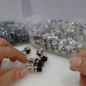 Bộ Đầu nối đực cái GX16-2345678910 chân - giắc cắm đực cái GX16 vỏ mạ niken