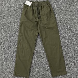 กางเกงลำลองชายเอวยางยืดสไตล์อังกฤษ ผ้าฝ้ายระบายอากาศได้ดี กางเกงขายาวทรงหลวมสบาย ๆ สำหรับฤดูร้อน