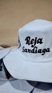 Topi anak Rimba Manasik Haji FREE Bordir Nama Laki Laki Perempuan