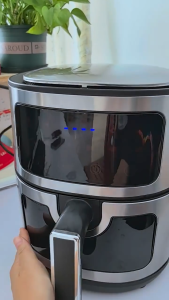 8L Multifunctional Smart Touch Screen Air Fryer 8L家用多功能智能触屏空气炸锅可视免翻面