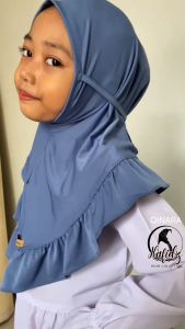 𝐇𝐚𝐟𝐢𝐝𝐳 - HIJAB ANAK TALI QINARA KERUDUNG INSTAN JILBAB BERGO TALI ANAK QINARA JERSEY PREMIUM