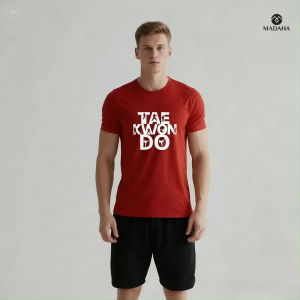 Madaha Kaos Baju Dry fit Jersey Olahraga Taekwondo Rising Movement