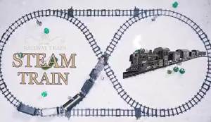 Railway Funny Freight Train Water Steam Locomotive Playset with Smoke Simulation Model Electric Tracks Toys Kids Gift