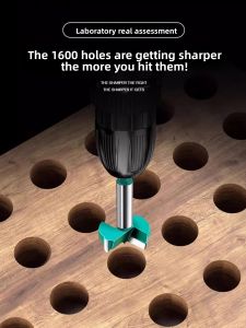 MONLEYTA | German Hinge Hole Opener Woodworking Drill Bit Hole Drilling Special Wood Board Wood Door Lock Hinge Tool Set Hard Alloy Handle