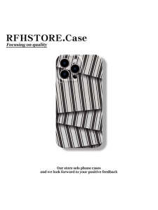 Irregular Stripes Mobile Phone Case for  16Promax Huawei P70 Oppo Xiaomi Vivo Womens Style Korean Japanese Simple Acrylic Protective Cover
