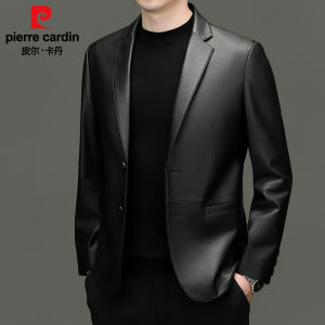 Pierre Cardin | Áo Khoác Da Cừu Thật cho Nam Kiểu Dáng Thư Giãn Mùa Xuân Thu