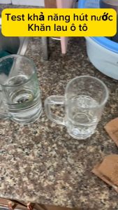 Khăn lau xe Ô tô TRUNGCAR khăn lau đa năng 2 mặt màu vàng 30x30cm siêu thấm cực dày không đổ lông siêu thấm KLX01