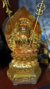 Tượng phật Quan âm Thiên thủ ( ngàn tay) bằng đồng . vẽ chi tiết cao 14 cm ( chỉ tính kích thước tượng)