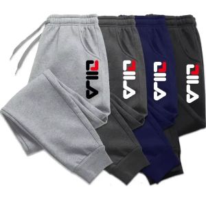 Autumn Winter Mens Joggers Drawstring Casual Pants Fleece Sweatpants Workout Running Gym Fitness Sports Trousers WK007
