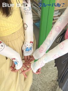 Original Cute Doggie Kitty Outdoor Cycling UV Protection Half Finger Ice Sleeve Buy Two Get One Free Offer Summer Season