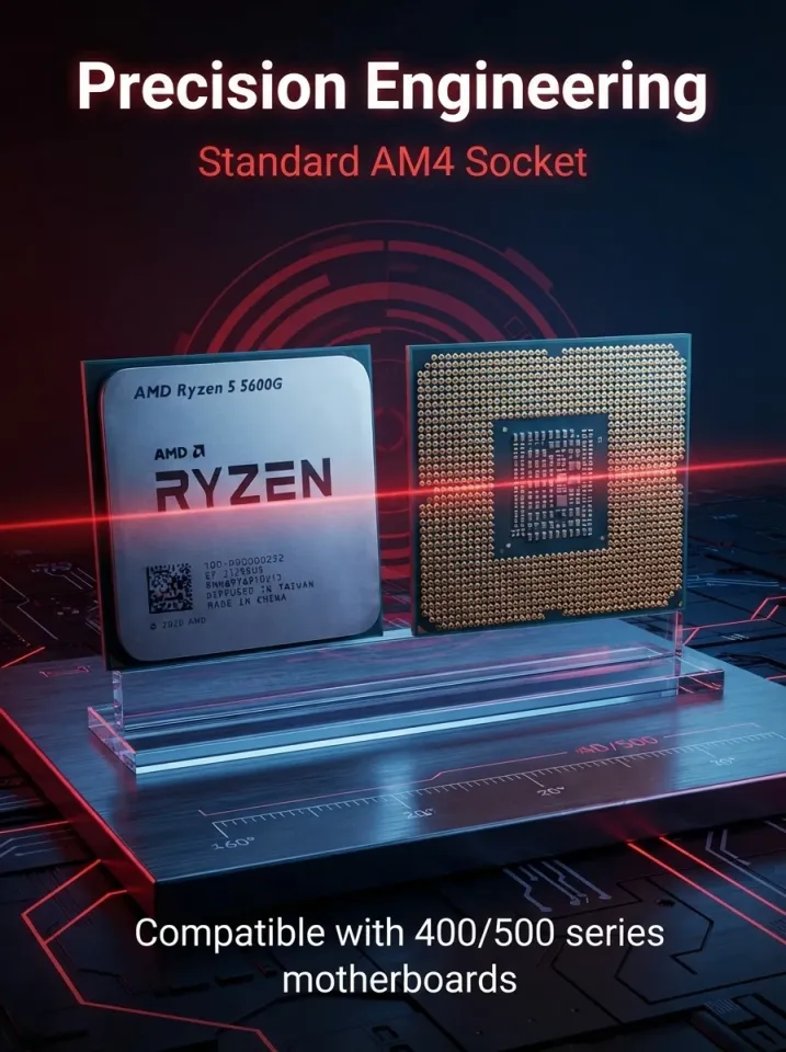 AMD | AMD Ryzen 5 5600G R5 6-Core 12-Thread Up to 4.4GHz 3.9GHz L3