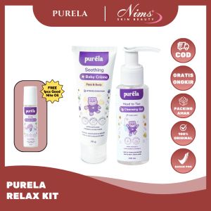 (Free Gift) PURELA RELAX KIT | Head To Toe Cleansing Gel (100ml) & Nourishing Baby Lotion (60gr) | FREE Good Nite Oil (8ml)