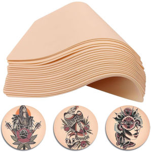 30/20/10/6/3/1PCS Tattoo Practice Skin Silicone Fake Skin Double-Sided for Permanent Makeup Training Supply Tattoo Accessory