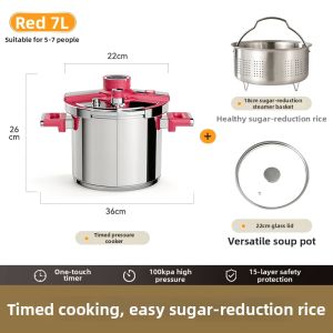 KIMS COOK | 2025 Home Pressure Cooker Small Capacity Explosion Proof High Capacity