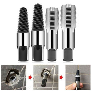 HOL 1/2 3/4 Inch Screw Extractor Pipe Valve Tap Broken Wires Screws Remover Wood Cutter Tool