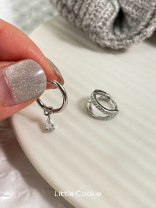 Asymmetrical Drop Earring Womens Stud Earrings Two-Wear Simple Personality Niche Design High-End Feeling Ear Accessories