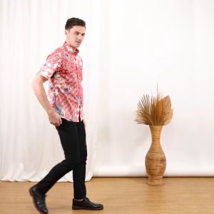Agrapana Baju Kemeja Batik Pria Dewasa Mewah 2023 Lengan Pendek Terbaru Slimfit Pekalongan Sadi