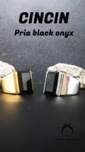 CINCIN PRIA SUPER KEREN BLACK ONYX ASLI - MODEL EKSKLUSIF