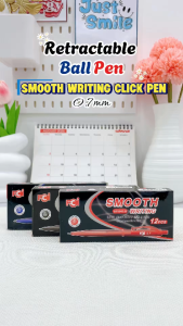 FCI Retractable Ball Pen 0.7mm – Smooth Writing Ballpoint Pen | Available in 3 color variant | School Office & Home Use (Sold per piece/box)