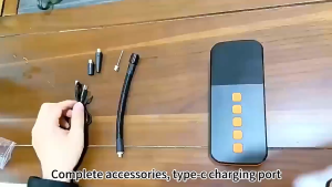 Wireless 3 In 1 Portable Tire Inflator Air Pump Rechargeable Lighting With LED Light Air Compressor