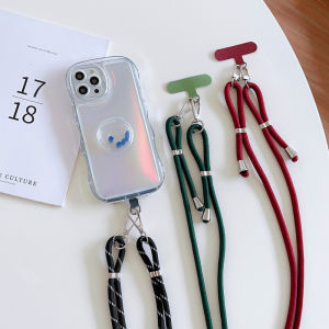 Adjustable Long Lanyard Phone Case Chain Crossbody Anti-Loss Trendy Blue Black for Universal Mobile Phones Neck Strap