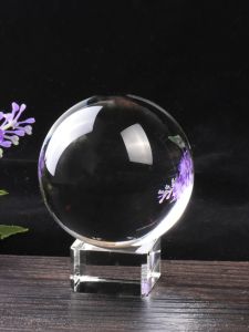 Modern Simplicity Crystal Ball Desktop Ornaments Four Leaf Clover Starry Sky Base Birthday Valentines Day Gift Ideas
