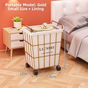 Large Capacity Wheeled Household Laundry Basket