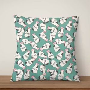 Kain Canvas Cotton Canvas Fabric Heavy Cotton Flower Leaves Pattern