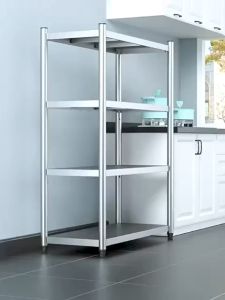 304 Stainless Steel Racks Kitchen Organizer Shelf With Wheels Kitchen Storage Cabinet Rack Kitchen Shelf Heavy Duty Storage Rack
