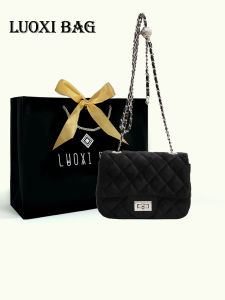 กระเป๋าสะพายข้างผ้ากำมะหยี่สไตล์วินเทจ กระเป๋าสะพายไหล่ข้างเดียวสำหรับผู้หญิง ทรงสี่เหลี่ยมเล็ก กระเป๋าสะพายข้างแบบหัวเข็มขัดโลหะ กระเป๋าสะพายข้างแบบมีซิป