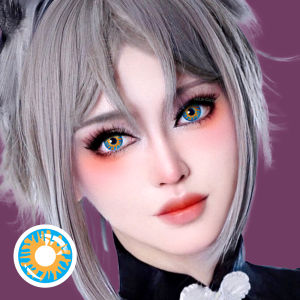 วิชัวโชว์คอสเพลย์อะนิเมะคอนแทคเลนส์สีสีดำ&สีขาวสยองขวัญคอนแทคเลนส์ 1 คู่เลนส์รายปีสำหรับฮาโลวีนคอสแต่งหน้า