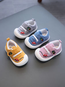 Spring and Autumn Walking Shoes for Toddlers: Anti-Slip Kick-Proof Casual Style Fabric Material Suitable for 10 Months-2.5 Years Old Boys