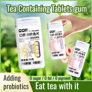 🥰HOT SALE🥰【Jasmine/Peach/Duck Poop】Fresh Breath Tea Tablets 0 Pigment 0 Sugar Tea Tablets 口香茶叶含片 0 Pigment 0 Sugar Tea Tablets