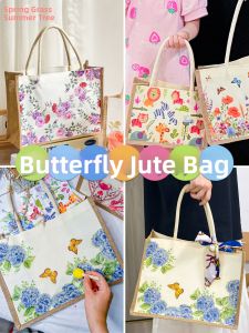 DIY Decoupage Gift Canvas Bag
