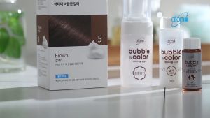Dầu gội nhuộm tóc phủ bạc tại nhà bền màu và mềm mại tóc (nâu nâu đen đen) - Atomy Bubble & Color - 버블앤 컬러 (1제 30ml/2제 50ml) - Atomy Bubble и цвет