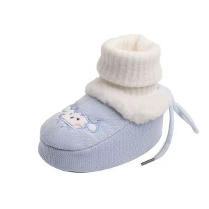 Giày Bốt Mùa Đông Dày Dặn Ấm Áp Cho Bé Trai Và Bé Gái Từ 0-3-12 Tháng Đế Mềm Giày Trẻ Em Màu Đỏ Giày Trẻ Em