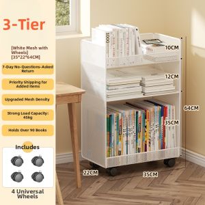 Moveable Desk Side Storage Rack