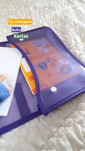 TOPLA Brief Bag 3080 Mini Kancing 2 & Tas Sekolah Penyimpan Kertas Ukuran A5