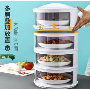 TUDUNG SAJI 4 SUSUN RAK SUSUN MAKANAN TEMPAT PENYIMPANAN MAKANAN PORTABLE FOOD COVER [SUDAH DI RAKIT]