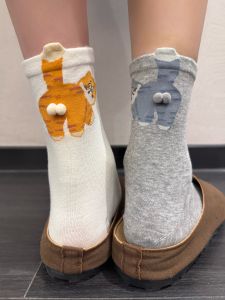 Cat Design Cotton Socks