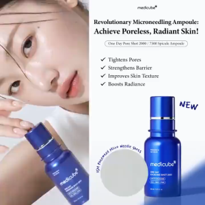 Medicube Zero One Day Exosome Pore Shot 2000 7500PPM | Korean Facial Serum for Pore Care & Skin Renewal