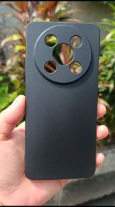 Case Itel Rs4 4G Silikon Black Premium Matte Mewah Free Ring Standing Soft Casing Handphone