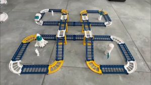 ของเล่นรถราง รถไฟฟ้าอวกาศ แบบ 32/56/78ชิ้น (BWJ094) Racing Car Train Track Sets for Boy Gifts