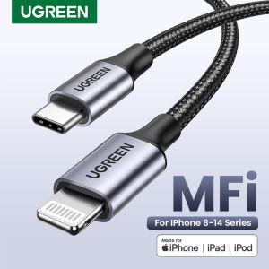 UGREEN MFI สายชาร์จไอโฟน USB C to lightning iPhone ชาร์จเร็ว สายชาร์จ ชาร์จไอโฟน for Apple Charging Cable Compatible with iPhone 14 13 Pro Max iPad iPod Model: 60759
