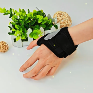 NEENCA Thumb Stand Shapeable Aluminum Plate Support Sheath Tendon Sheath Hand Velcro Pressure Strap Finger Cover Black