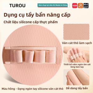 TUROU | Bông Tắm Tẩy Tế Bào Chết cho Nam và Nữ Thiết Kế Mới Tròn 2026