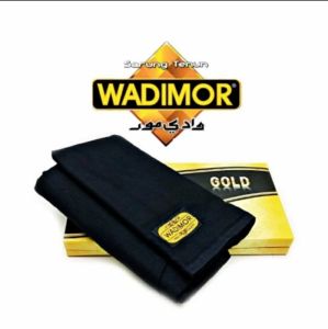sarung wadimor dewasa n anak hitam n putih polos n tumpal
