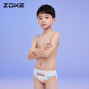 Zoke Childrens Swimming Trunks Quick Dry Triangle Professional Swimming Training Competition Speed Boys Swimsuit