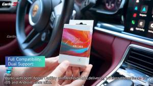 Bộ Chuyển Đổi Carlinkit 2 Trong 1 Không Dây Carplay Chuyển Đổi Carplay Có Dây Sang Không Dây Cắm Và Chạy Với Cổng USB Type-C Cho Xe Hơi