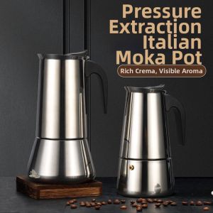 Italian Stainless Steel Moka Pot Home Use